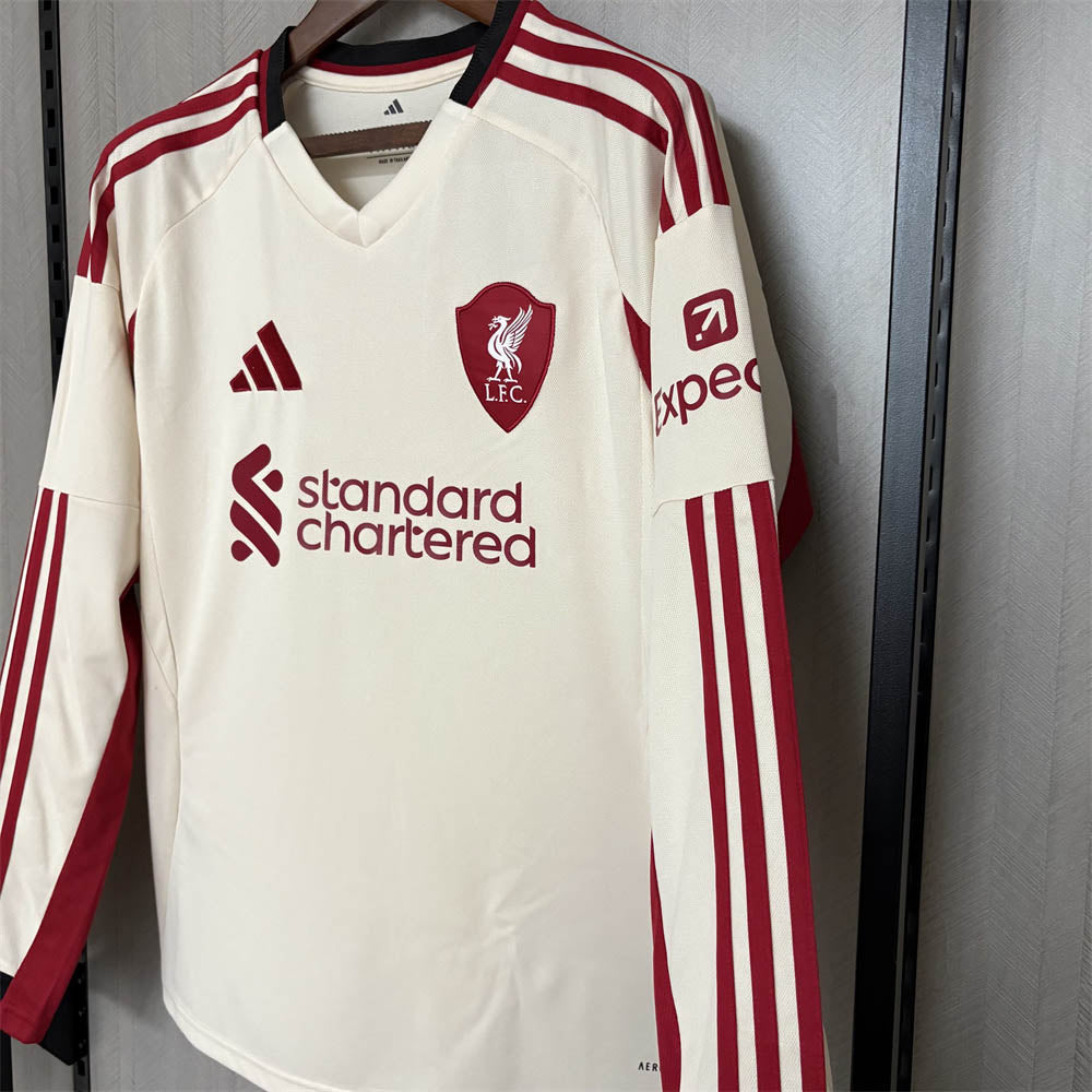 2025/2026 Long Sleeve Liverpool Away Football Shirt 1:1 Thai Quality