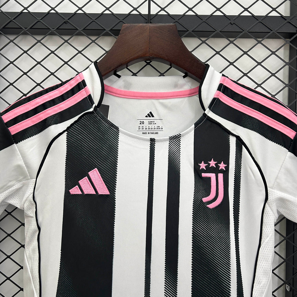 2025/2026 Juventus Home Soccer Jersey 1:1 Thai Quality Kids Size
