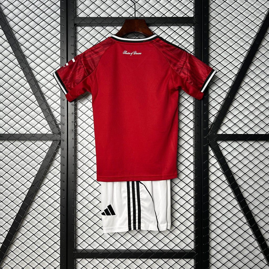 2025/2026 Manchester United Home Football Shirt 1:1 Thai Quality Kids Size