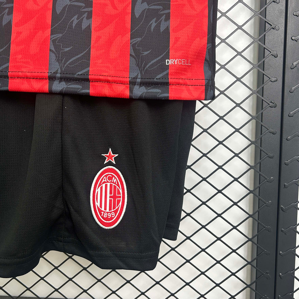 2025/2026 AC Milan Home Football Shirt 1:1 Thai Quality Kids Size