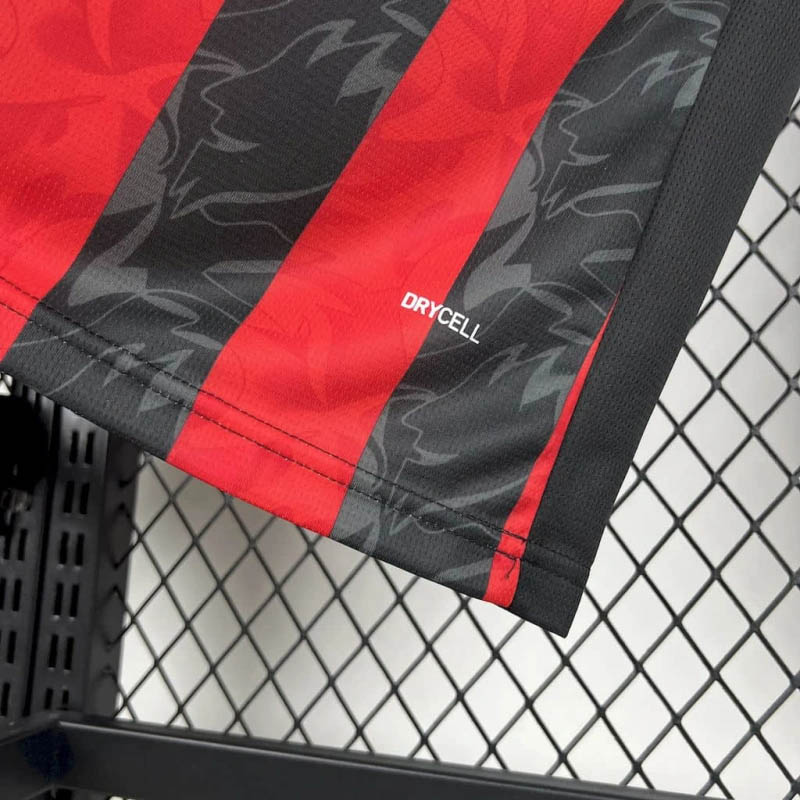 2025/2026 Long Sleeve AC Milan Home Soccer Jersey 1:1 Thai Quality