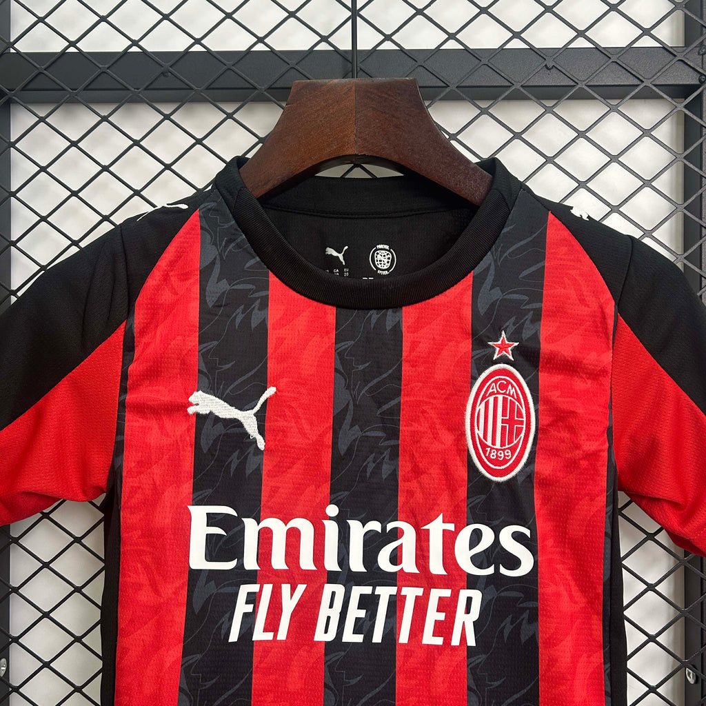 2025/2026 AC Milan Home Football Shirt 1:1 Thai Quality Kids Size