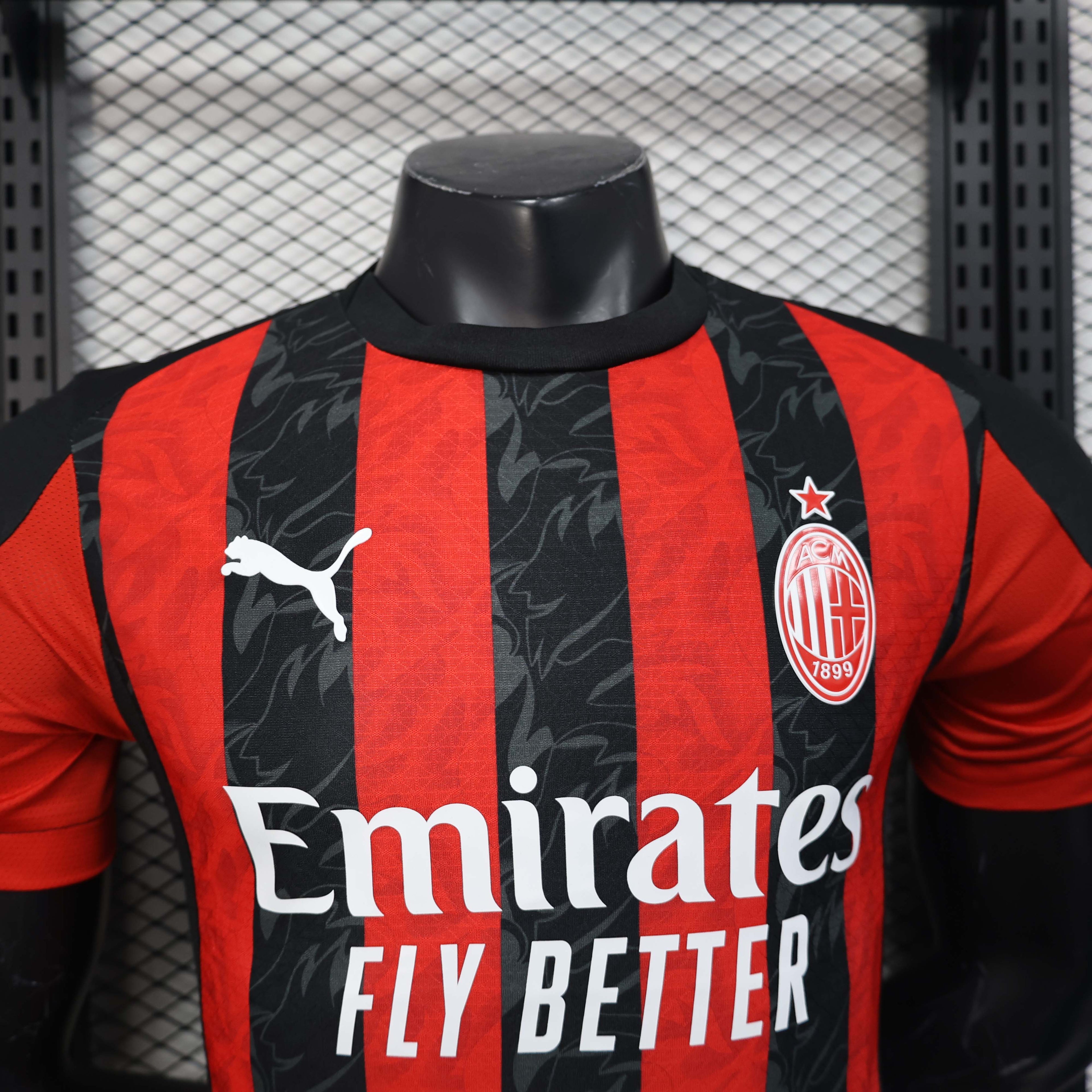 2025/2026 Player Version AC Milan Home Soccer Jersey 1:1 Thai Quality