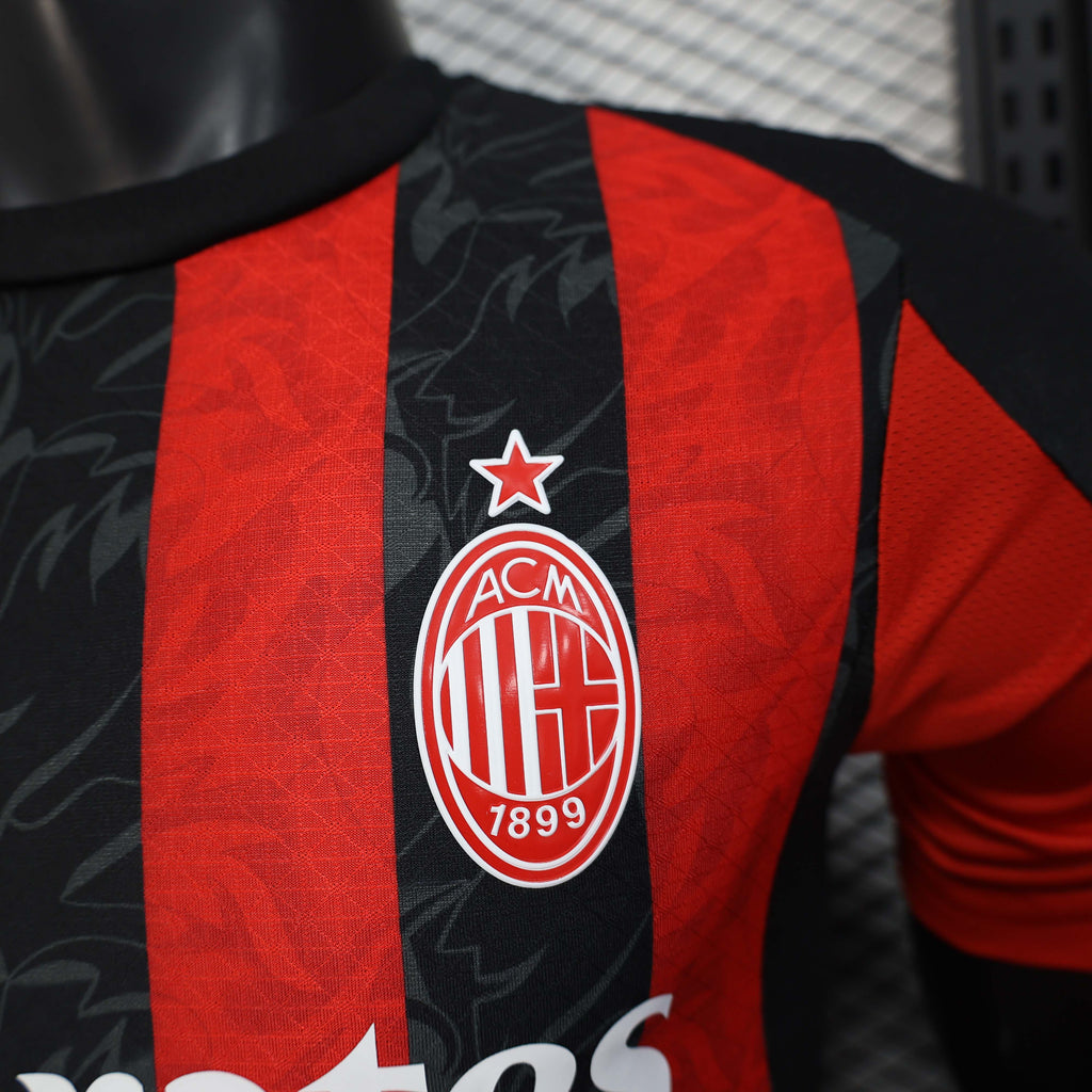 2025/2026 Player Version AC Milan Home Soccer Jersey 1:1 Thai Quality