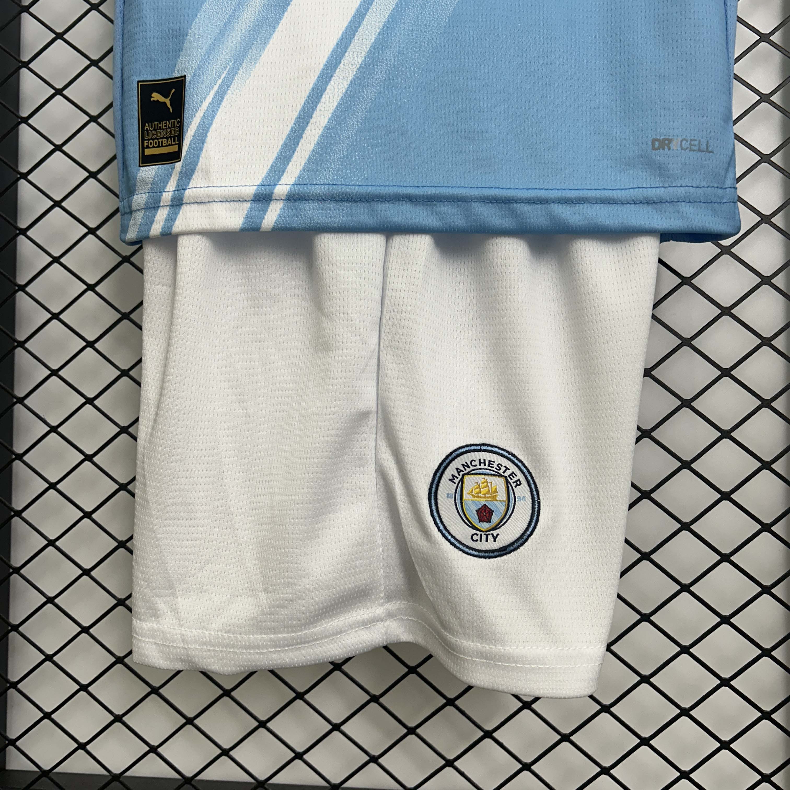 2025/2026 Manchester City Home Football Shirt 1:1 Thai Quality Kids Size