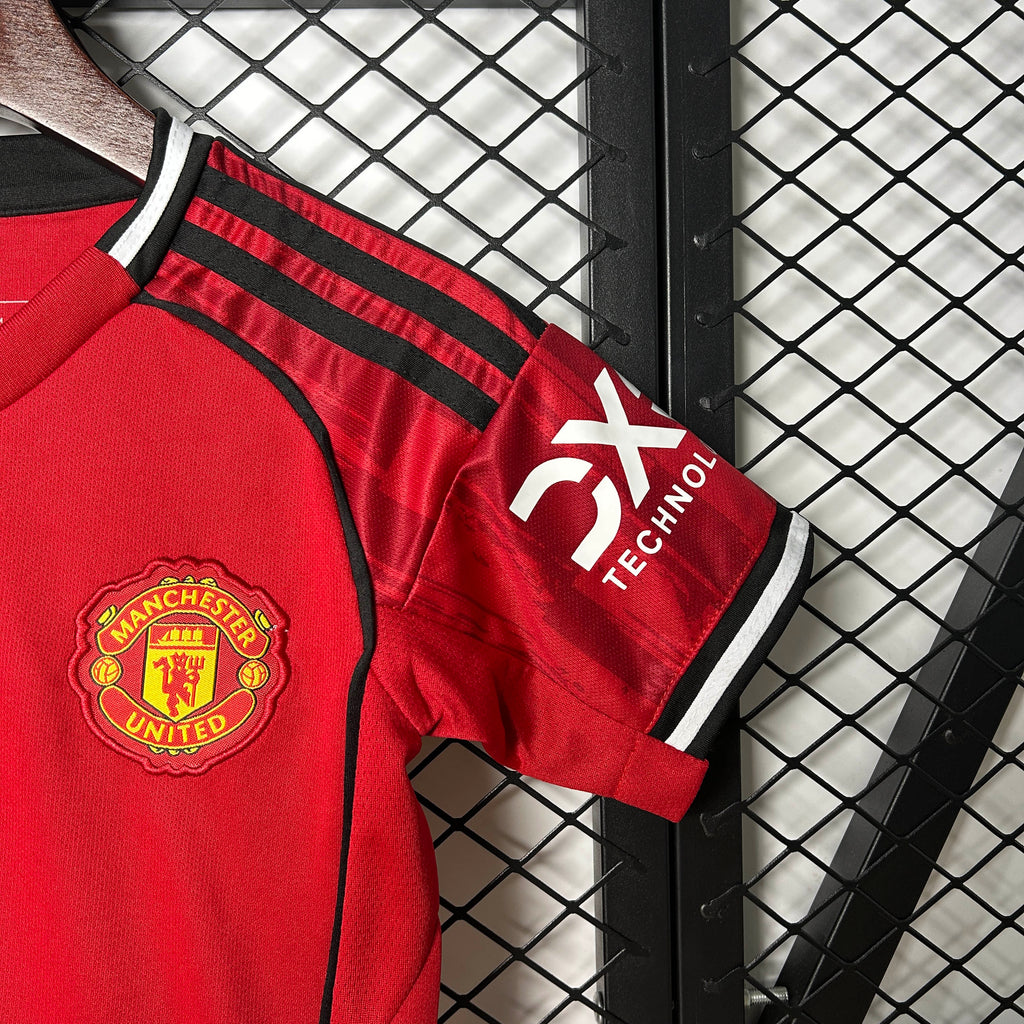 2025/2026 Manchester United Home Football Shirt 1:1 Thai Quality Kids Size