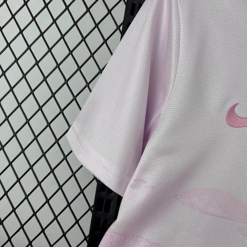 2025 Brazil Jesus Special Edition White-Pink Soccer Jersey