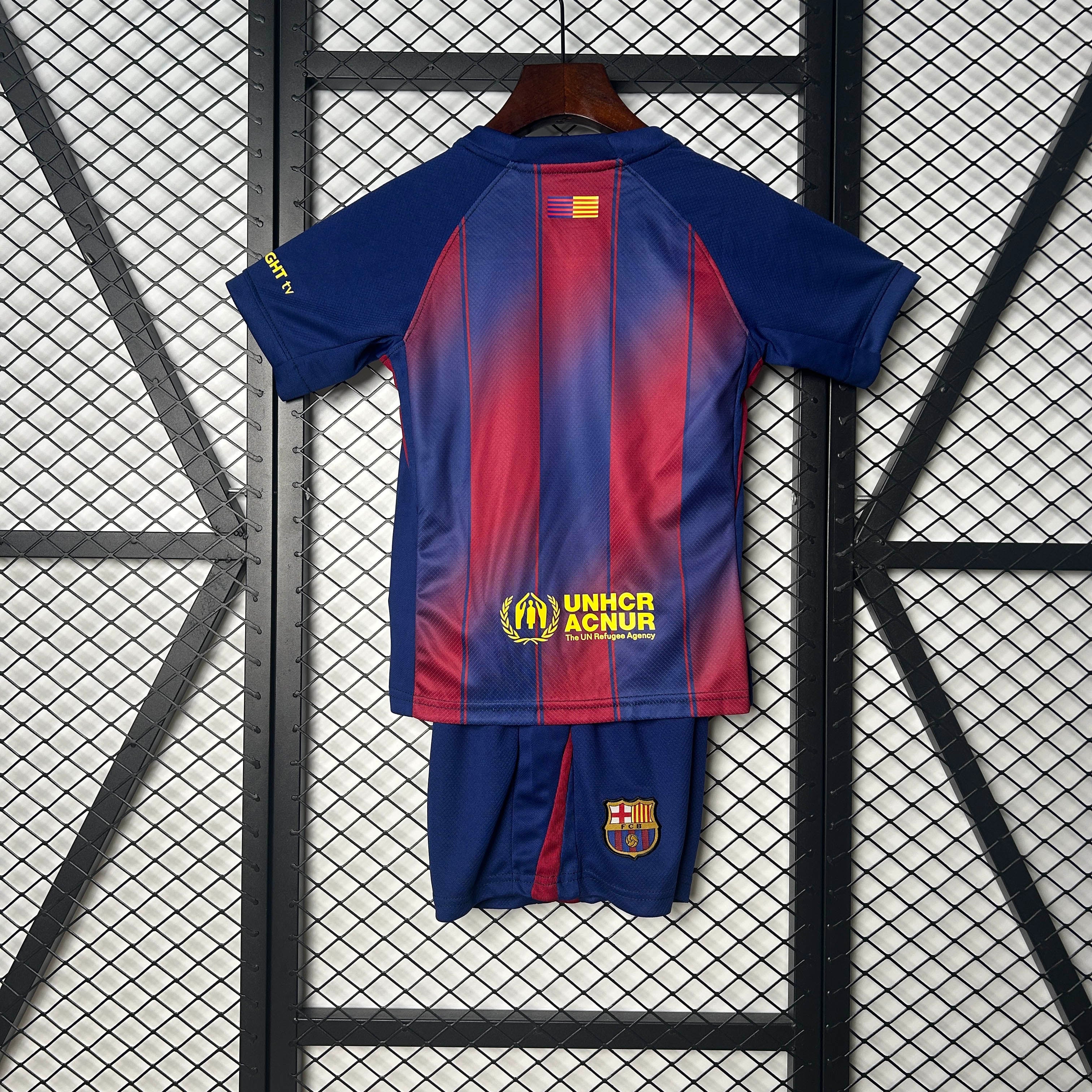 2025/2026 Barcelona Home Football Shirt 1:1 Thai Quality Kids Size
