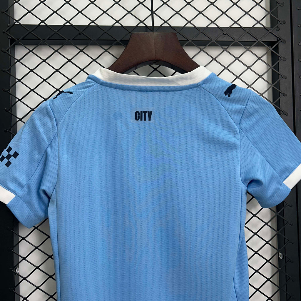 2025/2026 Manchester City Home Football Shirt 1:1 Thai Quality Kids Size