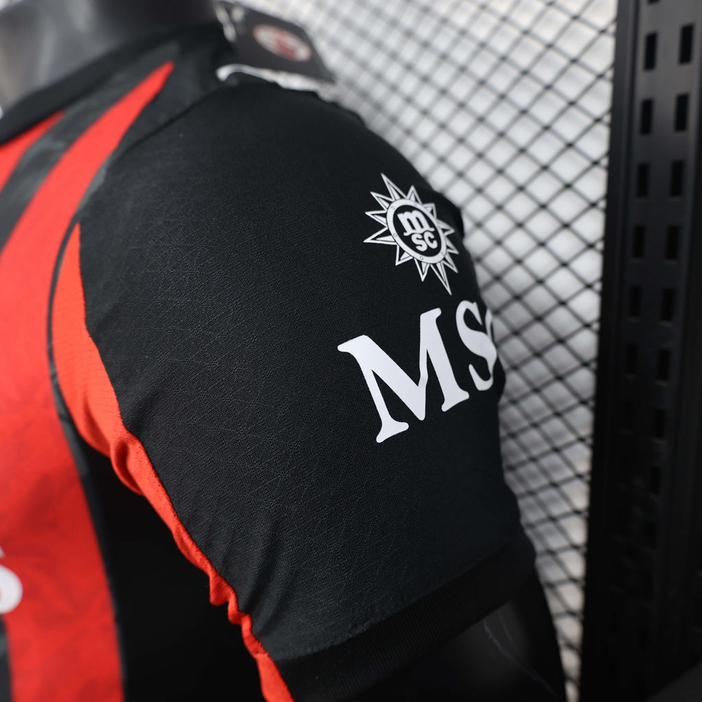 2025/2026 Player Version AC Milan Home Soccer Jersey 1:1 Thai Quality