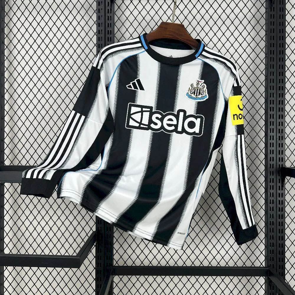 2025/2026 Long Sleeve Newcastle United Home Football Jersey Shirt 1:1 Thai Quality
